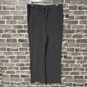 Losano Weekender Organic cotton Thermal Pant Loungewear gray wide leg